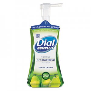 Dial 02934 Antimicrobial Foaming Hand Soap, Fresh Pear, 7.5oz Pump Bottle