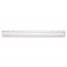 Westcott ACM15571 12" Magnifying Ruler, Plastic, Clear