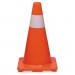 Tatco 25500 Traffic Cone, 18h x 10w x 10d, Orange/Silver