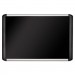 MasterVision BVCMVI270301 Black fabric bulletin board, 48 x 72, Silver/Black