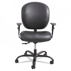 Safco 3391BV Alday Series Intensive Use Chair, Vinyl Back, Vinyl Seat, Black
