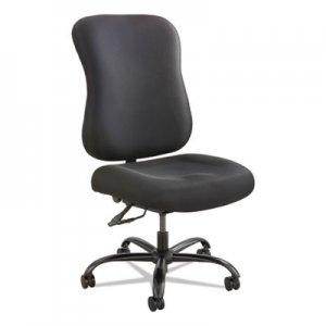 Safco 3590BL Optimus High Back Big & Tall Chair, 400-lb. Capacity, Black Fabric