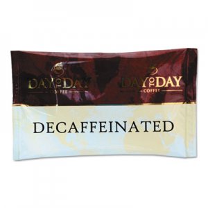 Day to Day Coffee PCO23004 100% Pure Coffee, Decaffeinated, 1.5 oz Pack, 42 Packs/Carton