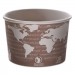 Eco-Products ECOEPBSC8WA World Art Renewable & Compostable Food Container, 8oz, Brown, 50/PK, 20 PK/CT