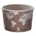 Eco-Products ECOEPBSC8WA World Art Renewable & Compostable Food Container, 8oz, Brown, 50/PK, 20 PK/CT