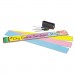 Pacon PAC5186 Dry Erase Sentence Strips, 24 x 3, Assorted: Blue/Pink/Yellow, 30/Pack