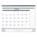 Blueline REDC177847 Net Zero Carbon Monthly Desk Pad Calendar, 22 x 17, Black Band and Corners, 2021