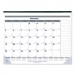 Blueline REDC177847 Net Zero Carbon Monthly Desk Pad Calendar, 22 x 17, Black Band and Corners, 2021