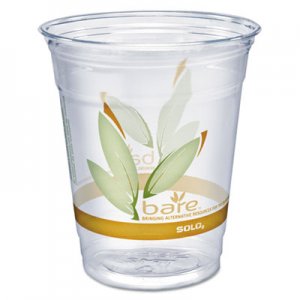 Dart DCCRTP12BAREPK Bare Eco-Forward RPET Cold Cups, 12-14 oz, Clear, 50/Pack