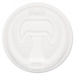 Dart DCC16RCLPK Optima Reclosable Lid, 12-24oz Foam Cups, White, 100/Bag