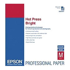 Epson S042327 Hot Press Bright Fine Art Paper