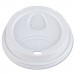Dixie DXED9542 Dome Drink-Thru Lids, Fits 12-16oz Paper Hot Cups, White, 1000/Carton