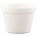 Dart DCC4J6 Bowl Containers, Foam, 4oz, White, 1000/Carton