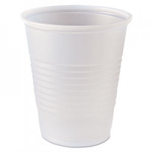 Fabri-Kal FABRK5 RK Ribbed Cold Drink Cups, 5 oz, Clear, 2500/Carton