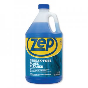 Zep Commercial ZPEZU1120128EA Streak-Free Glass Cleaner, Pleasant Scent, 1 gal Bottle