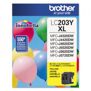 Brother BRTLC203Y LC203Y Innobella High-Yield Ink, Yellow