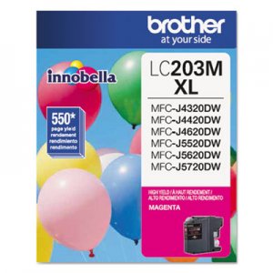 Brother BRTLC203M LC203M Innobella High-Yield Ink, Magenta