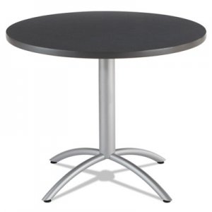 Iceberg 65628 CafeWorks Table, 36 dia x 30h, Graphite Granite/Silver