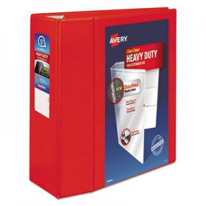Avery AVE79327 Heavy-Duty View Binder with DuraHinge and Locking One Touch EZD Rings, 3 Rings, 5" Capacity, 11 x
