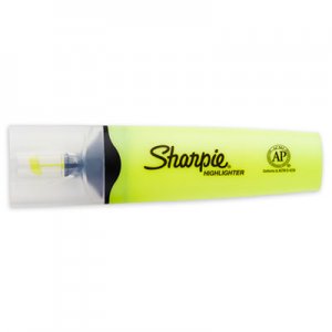Sharpie 1897847 Clearview Highlighter, Blade Tip, Fluorescent Yellow Ink, Dozen