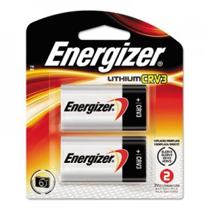 Energizer EVEELCRV3BP2 CRV3 Lithium Photo Battery, 3V, 2/Pack