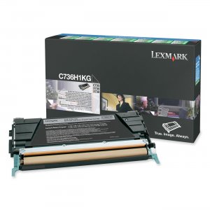 Lexmark C736H1KG Black High Yield Return Program Toner Cartridge