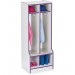 Rainbow Accents 4682JCWW004 Double Coat Hooks Step Locker
