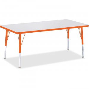 Berries 6408JCE114 Elementary Height Color Edge Rectangle Table