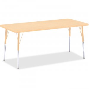 Berries 6413JCA251 Adult Height Maple Top/Edge Rectangle Table