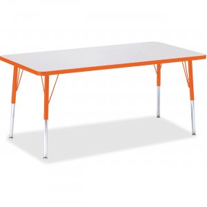 Berries 6408JCA114 Adult Height Color Edge Rectangle Table