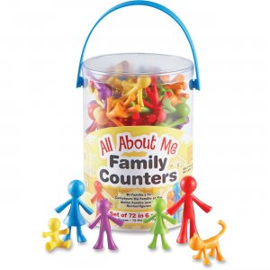 Learning Resources LER3372 All About Me Family Counters Set