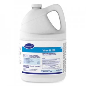 Diversey DVO04332 Virex II 256 One-Step Disinfectant Cleaner Deodorant Mint, 1 gal, 4 Bottles/CT