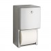 Bobrick BOB4288 ConturaSeries Two-Roll Tissue Dispenser, 6 1/16" x 5 15/16" x 11"