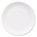 Dixie DBP06WCT Clay Coated Paper Plates, 6", White, 100/Pack