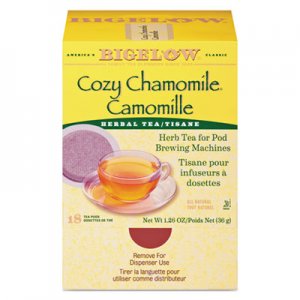 Bigelow BTC10906 Cozy Chamomile Herbal Tea Pods, 1.90 oz, 18/Box