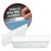 Smead SMD64626 Easy Slide Hanging Folder Tab, 1/3-Cut Tabs, White/Clear, 3.5" Wide, 18/Pack