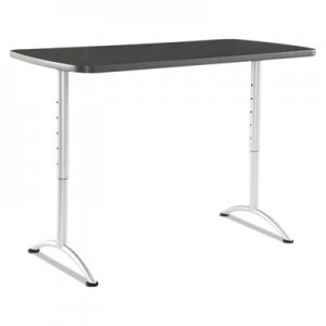 Iceberg ICE69317 ARC Sit-to-Stand Tables, Rectangular Top, 60w x 30d x 30-42h, Graphite/Silver