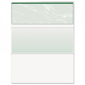 DocuGard 04502 Standard Security Check, Green Marble, Top, 24 lb, Letter, 500/Ream