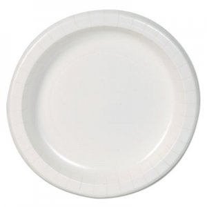 Dixie DXEDBP09WCT Basic Paper Dinnerware, Plates, White, 8.5" Diameter, 125/Pack, 4/Carton