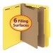 Smead SMD14064 Pressboard Classification Folder, 2" Exp., Two Dividers, Letter, Yellow, 10/Box