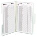 Smead SMD19981 SuperTab Folders with SafeSHIELD Fasteners, 1/3 Cut, Legal, Gray/Green, 25/Box