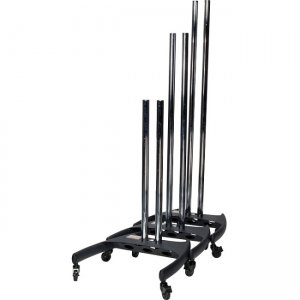 Premier Mounts BW-BASE Dual Pole Cart Base with Nesting Capability and PSD-HDCA Mount Adapter