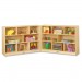 Jonti-Craft 0369JC Mobile Fold-n-Lock Open Shelf Unit