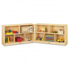 Jonti-Craft 0292JC Mobile Fold-n-Lock Open Shelf Unit