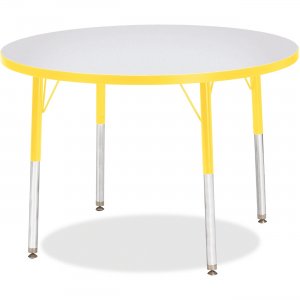 Berries 6488JCA007 Adult Height Color Edge Round Table