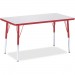 Berries 6478JCA008 Adult Height Color Edge Rectangle Table