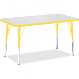 Berries 6478JCA007 Adult Height Color Edge Rectangle Table