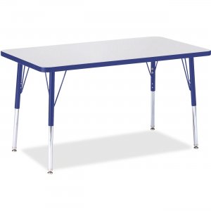 Berries 6478JCA003 Adult Height Color Edge Rectangle Table