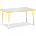 Berries 6473JCA007 Adult Height Color Edge Rectangle Table