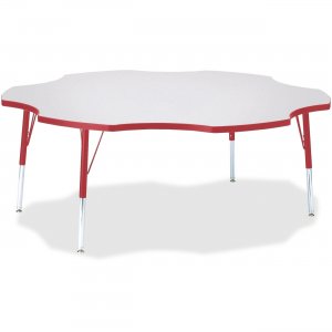 Berries 6458JCE008 Elementary Height Prism Six-Leaf Table